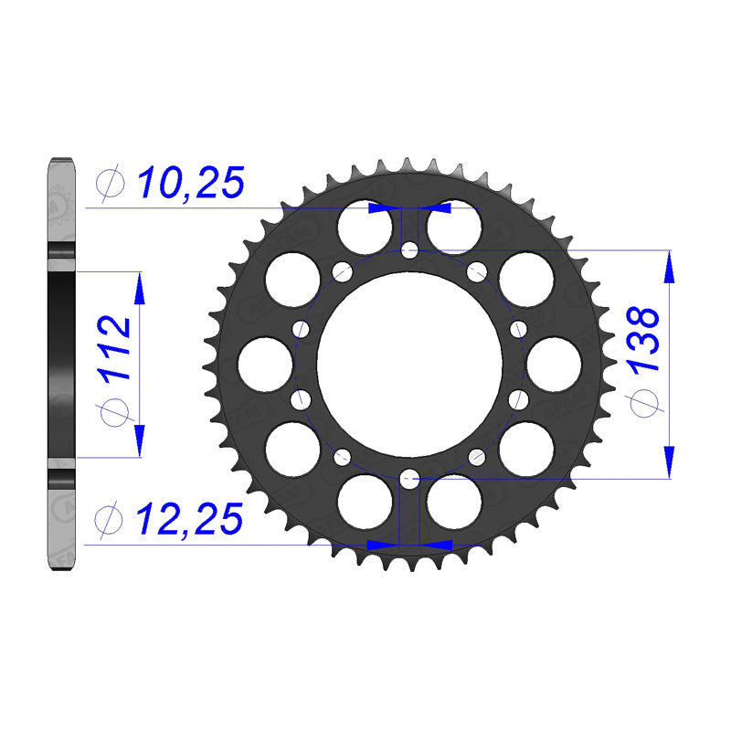 Afam AFAM Rear Sprocket Alum. 520P 41T - (11509-41)