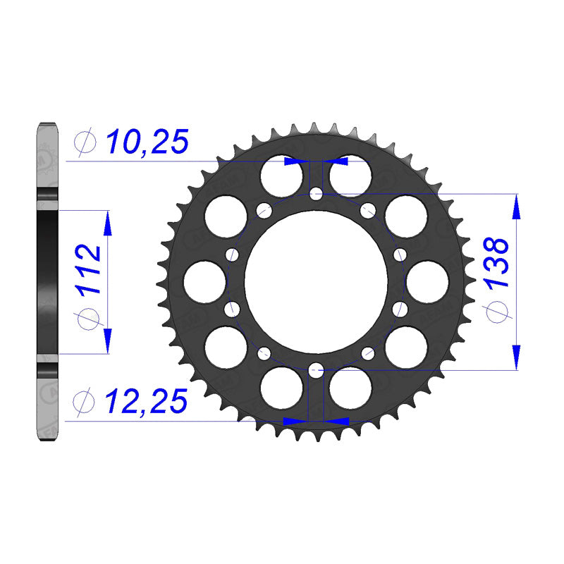 Afam AFAM Rear Sprocket Alum. 520P 42T - (11509-42)