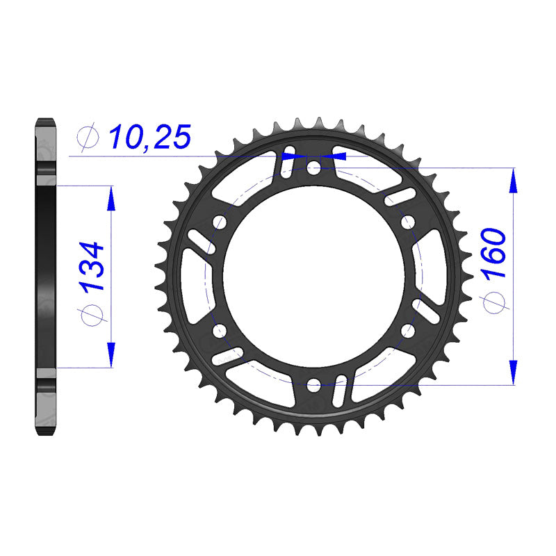 Afam AFAM Rear Sprocket Alum. 520P 40T - (11618-40)