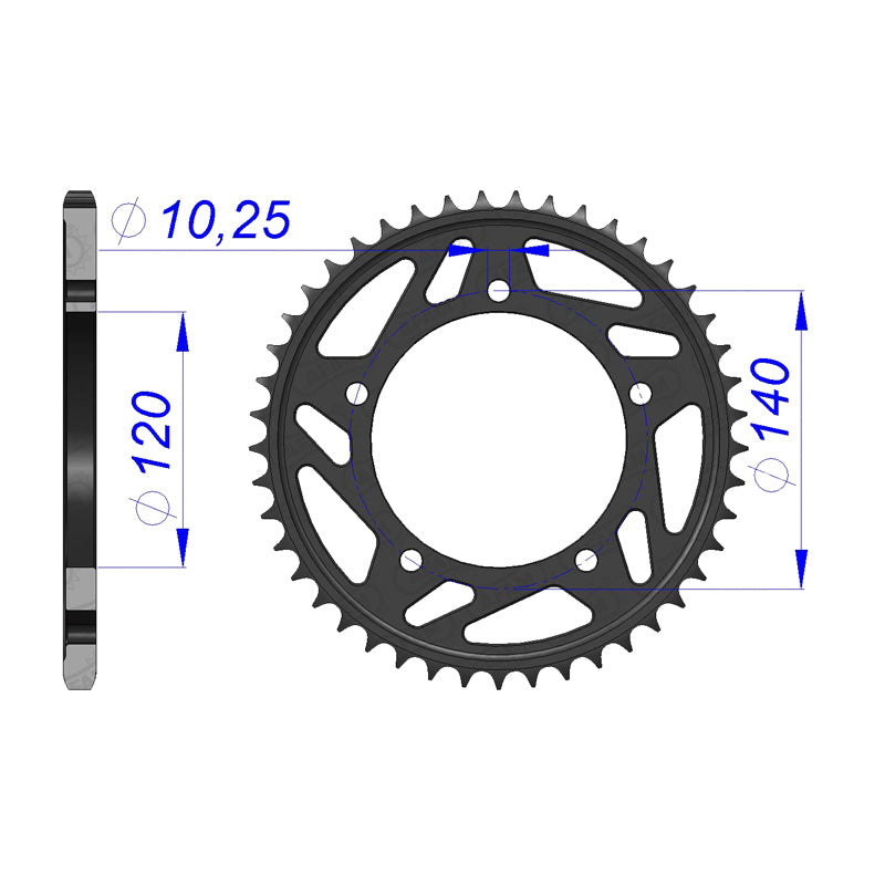 Afam AFAM Rear Sprocket Alum. 520P 45T - (15605-45)