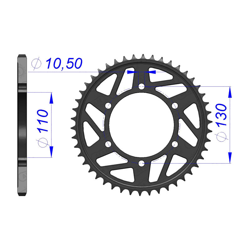 Afam AFAM Rear Sprocket Alum. 520P 50T - (13814-50)