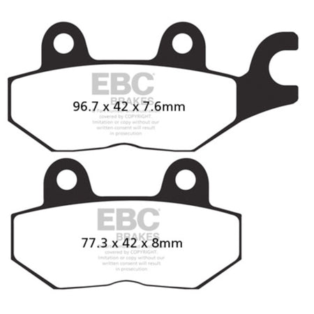 EBC Double-H Superbike Brake Pad - FA215HH EBC BRAKE SHOES