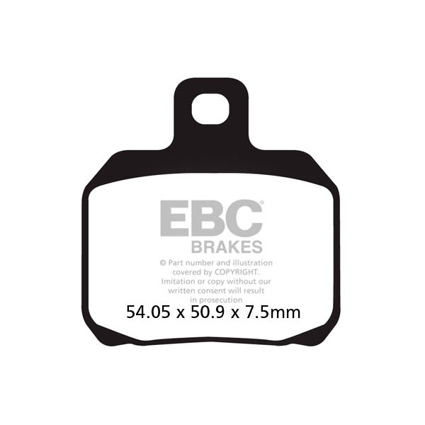 EBC Double-H Superbike Brake Pad - EPFA266HH EBC BRAKE PAD RR/LF APRILIA
