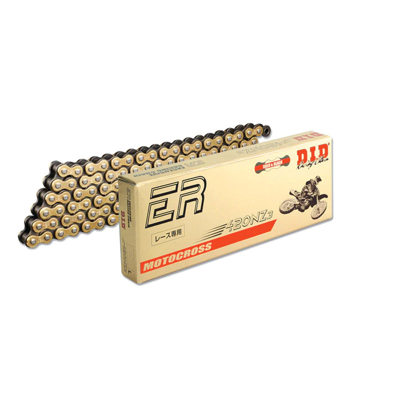 D.I.D 420NZ3-120L GOLD & BLACK CHAIN W/CLIP LINK