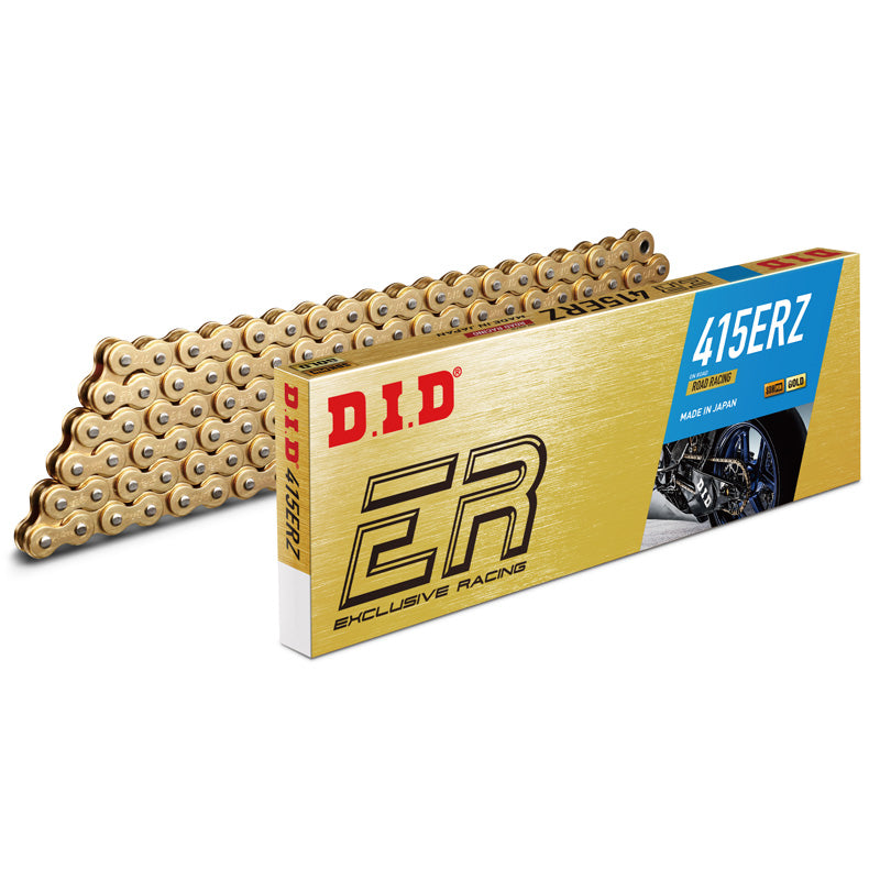 D.I.D 415ERZ-120L GOLD & GOLD CHAIN W/CLIP LINK