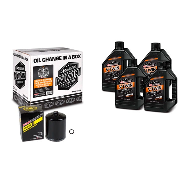 Maxima OIL Change KIT V-twin Mineral 20W50 BK