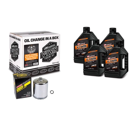 Maxima OIL Change KIT V-twin Mineral 20W50