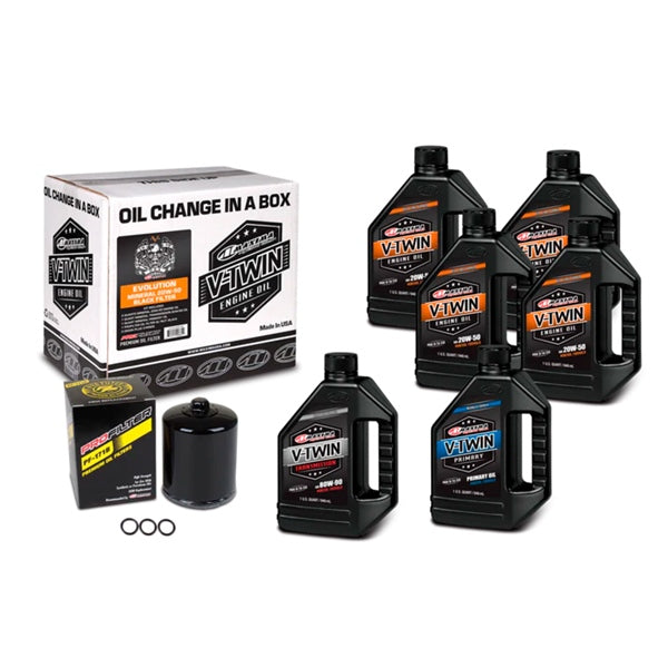 Maxima OIL Change KIT V-twin Evol 20W50 BK