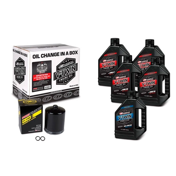 Maxima OIL Change KIT V-twin 20W50 BK