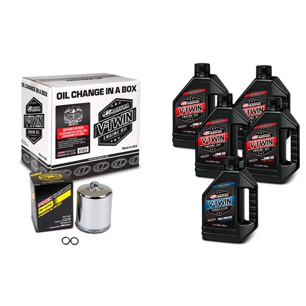 Maxima OIL Change KIT V-twin 20W50 CHR