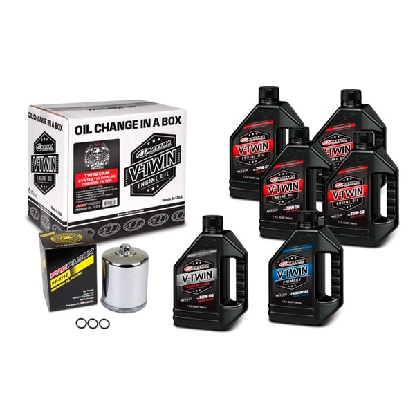 Maxima OIL Change KIT V-twin CAM 20W50 CHR