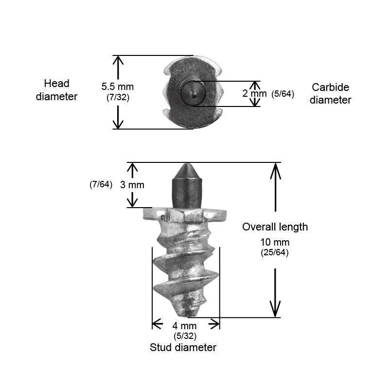 iGrip SS - FLANGED STUDS (6MM) 100 PCS