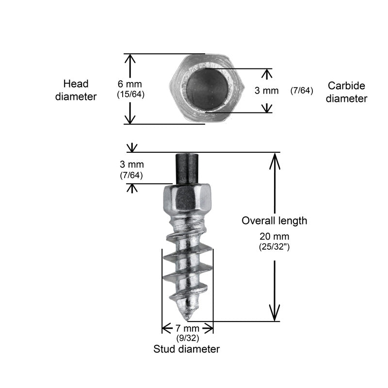 iGrip ST - STANDARD STUDS (18MM) 100 PCS