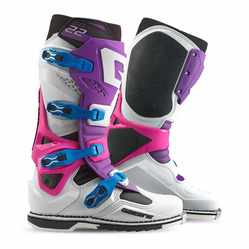 Gaerne SG-22 MX BOOTS - Purple/White/Pink