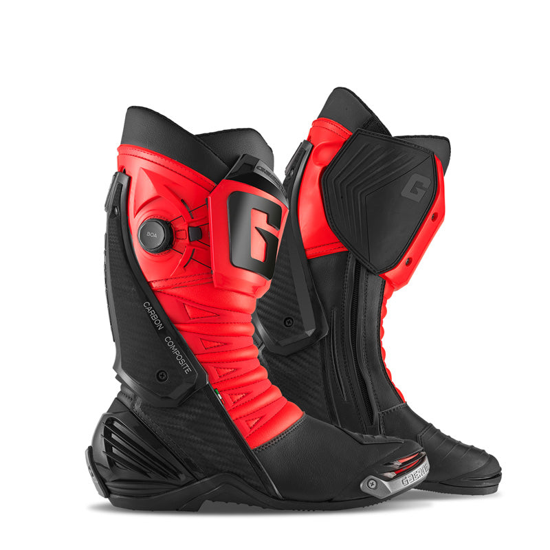 Gaerne GP1 LS BOOTS - BLACK/FLUO RED -