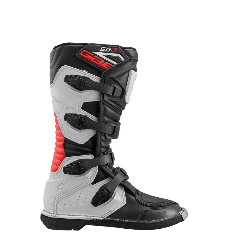 Gaerne SG-J JUNIOR MX BOOTS - Black/White/Red