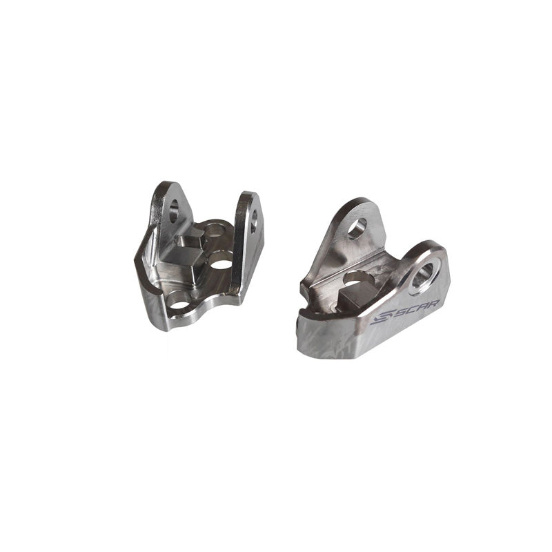 Scar TITANIUM FOOT PEG MOUNT BRACKETS (GR5-TI) YZ125 YZ250 (YAMAHA)
