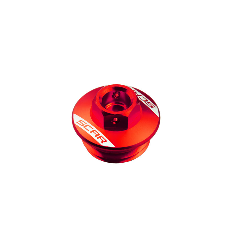Scar OIL FILLER PLUG (SUZUKI) RED