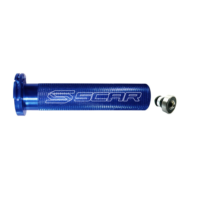 Scar ALUMINUM THROTTLE TUBE WITH BEARING (KAWASAKI/SUZUKI/YAMAHA) 4T - BLUE