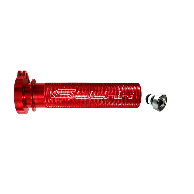 Scar ALUMINUM THROTTLE TUBE WITH BEARING (HONDA) 4T - RED