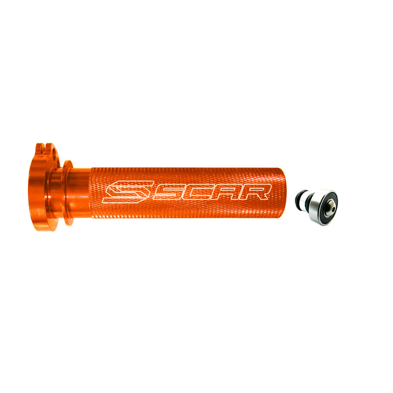 Scar ALUMINUM THROTTLE TUBE WITH BEARING (HUSQ/KTM) 4T - ORANGE