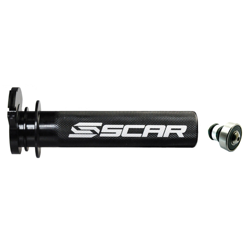 Scar ALUMINUM THROTTLE TUBE WITH BEARING (BETA/HONDA/HUSQ/KTM) 2T - BLACK