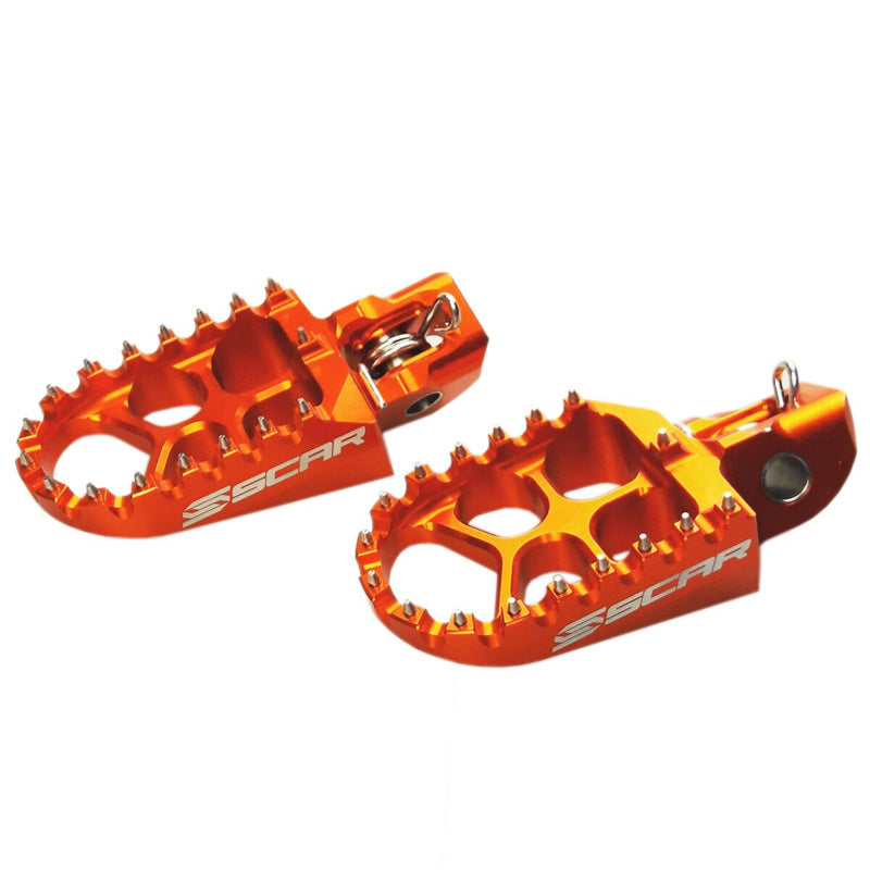 Scar FOOTPEGS EVO (KTM/ HUSQVARNA/GASGAS/SHERCO) ORANGE