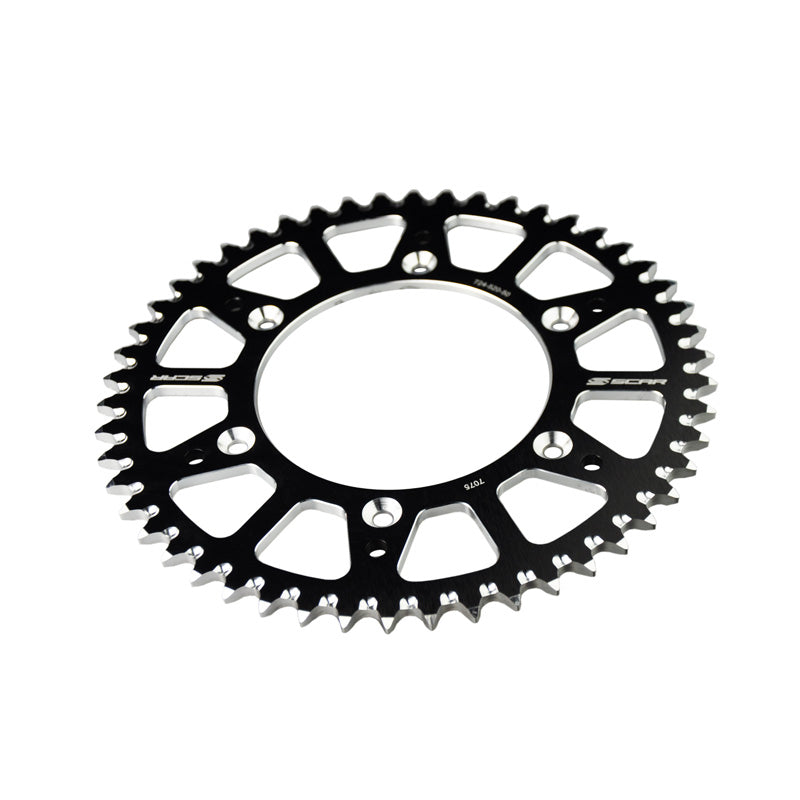 Scar REAR SPROCKET ALU. 520P 48T - (SRS130-48BK) - Black