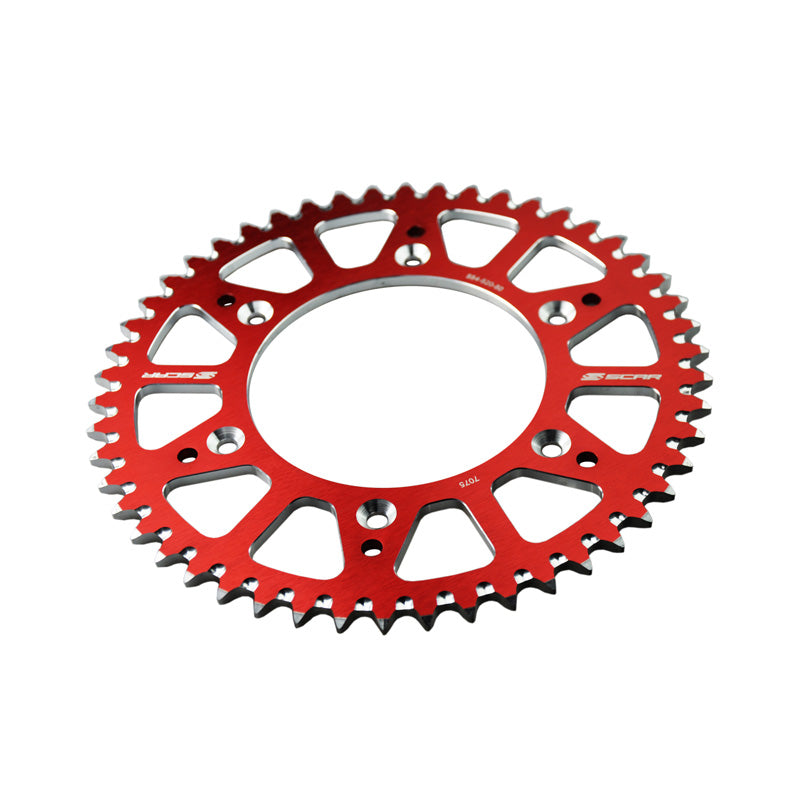 Scar REAR SPROCKET ALU. 520P 48T - (SRS230-48RD) - Rouge
