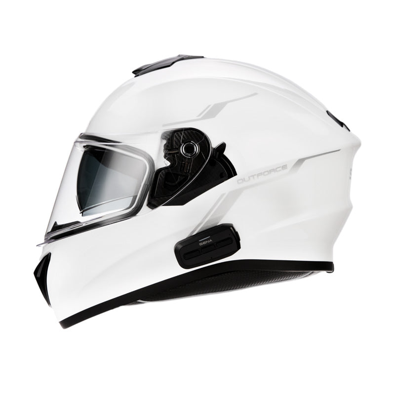 Sena OUTFORCE FULL - FACE HELMET & BLUETOOTH INTERCOM - White