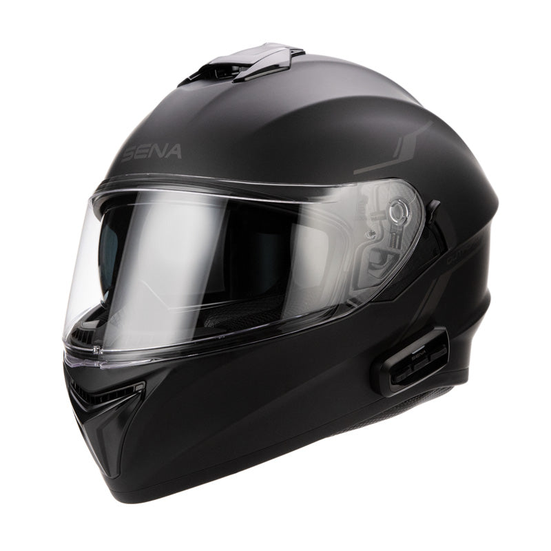 Sena OUTFORCE FULL-FACE HELMET & BLUETOOTH INTERCOM - Matte Black