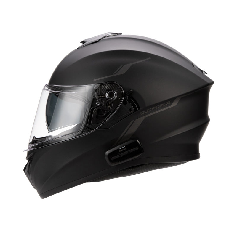 Sena OUTFORCE FULL-FACE HELMET & BLUETOOTH INTERCOM - Matte Black