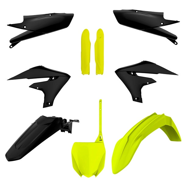 Polisport Plastic KIT Comp YE FLO / BK YAM