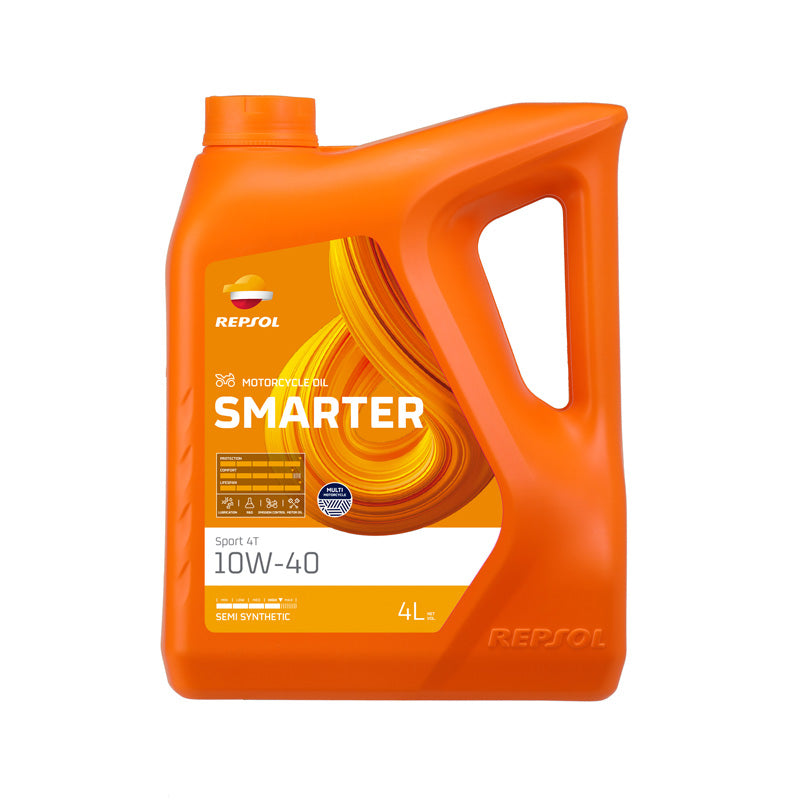 Repsol SEMI-SYNTHETIC 4T ENGINE OIL SMARTER 10W40 (4L)