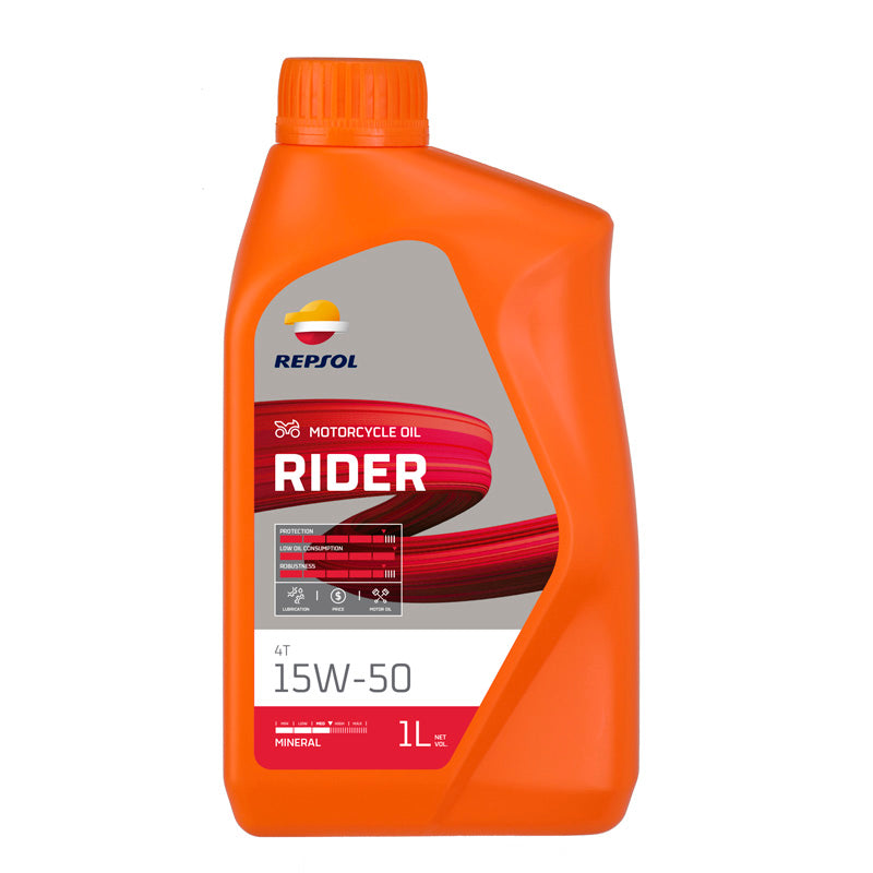 Repsol MINERAL 4T ENGINE OIL RIDER 15W50 (1L)