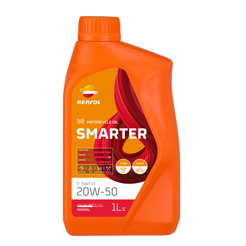 Repsol MINERAL 4T ENGINE OIL SMARTER V-TWIN 20W50 (1L)