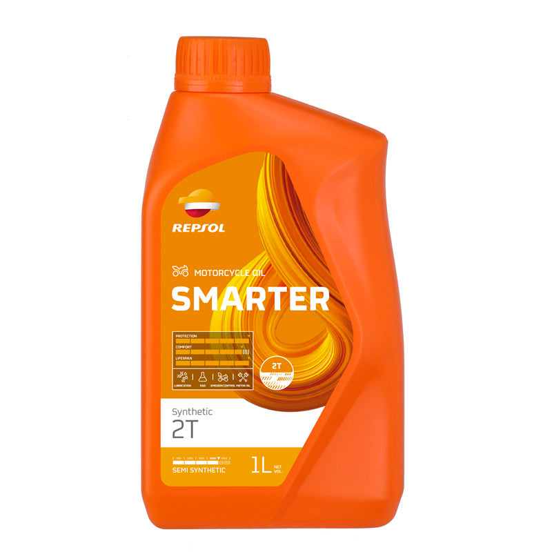 Repsol SEMI-SYNTHETIC 2T ENGINE OIL SMARTER (1L)