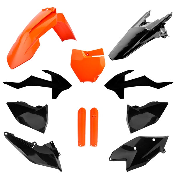 Polisport Plastic KIT Comp Og/bk KTM