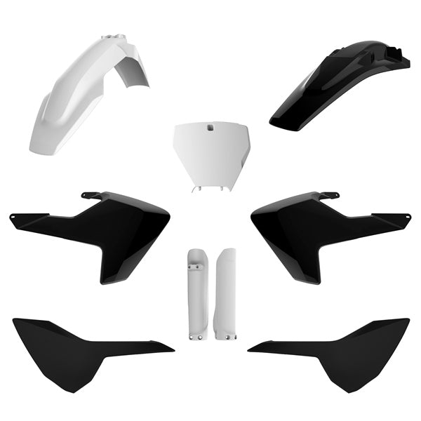 Polisport Plastic KIT Comp Wh/bk Husqv