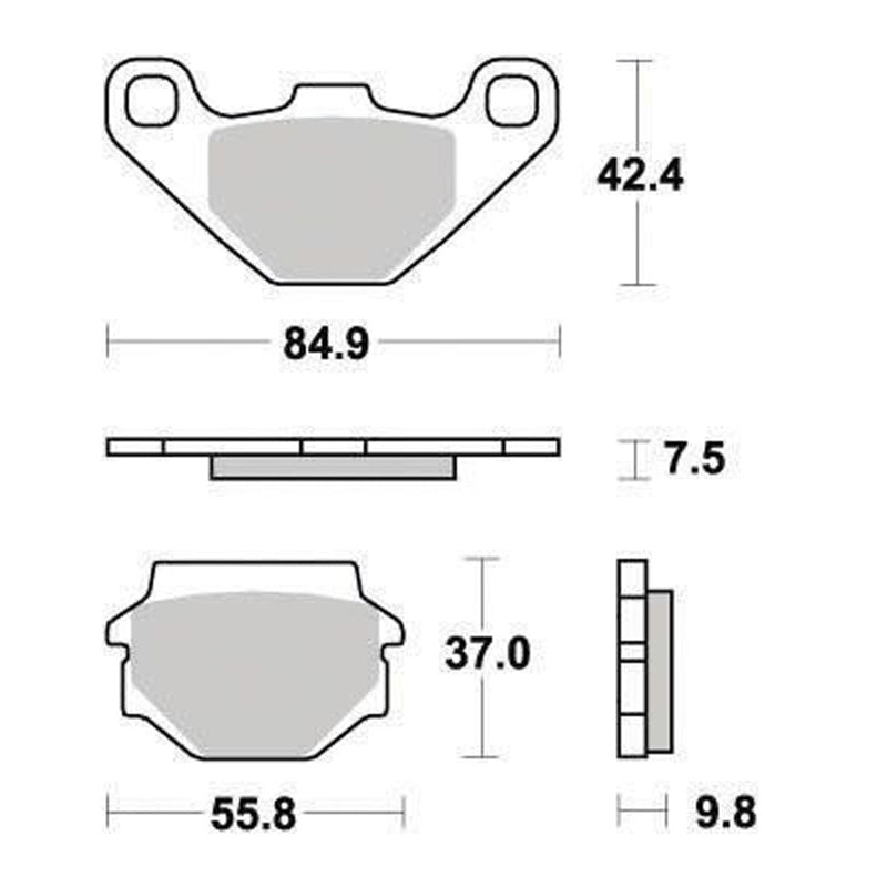 Ferodo BRAKE PADS - ECO FRICTION SERIES - (FA67) FRONT/REAR