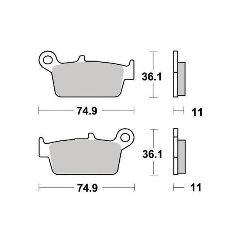 Ferodo BRAKE PADS - ECO FRICTION SERIES - (FA131) REAR