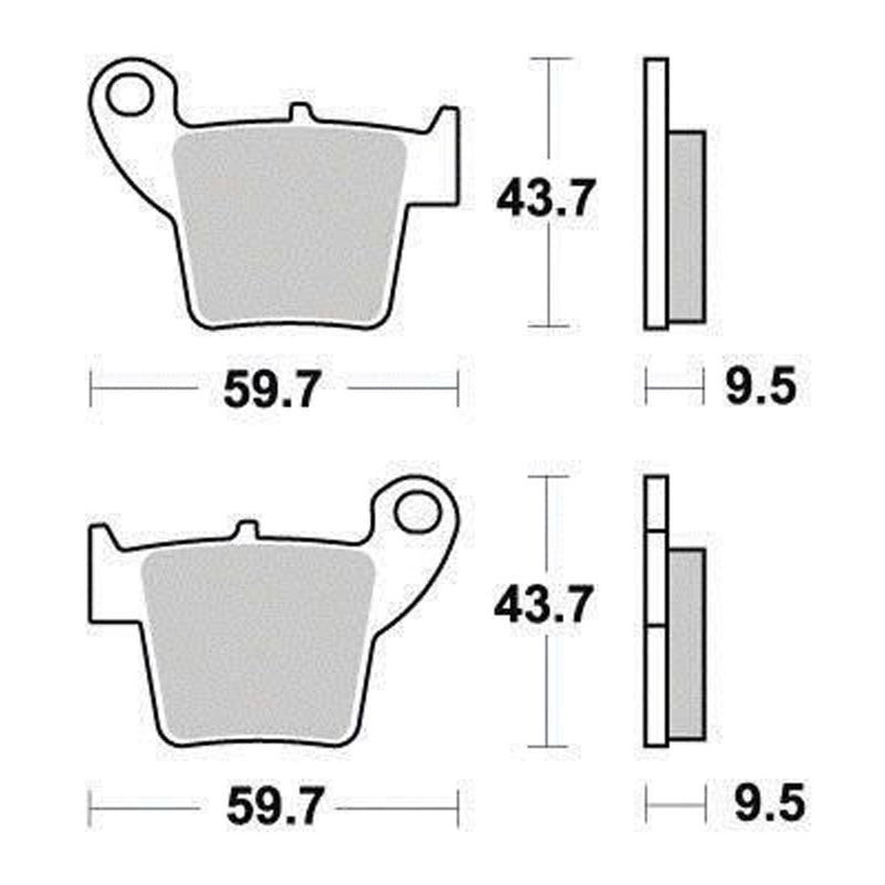 Ferodo BRAKE PADS - ECO FRICTION SERIES - (FA346) REAR