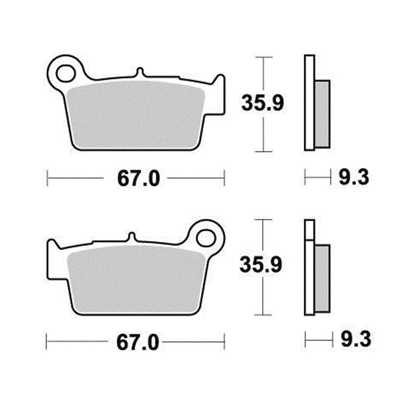 Ferodo BRAKE PADS - ECO FRICTION SERIES - (FA367) REAR