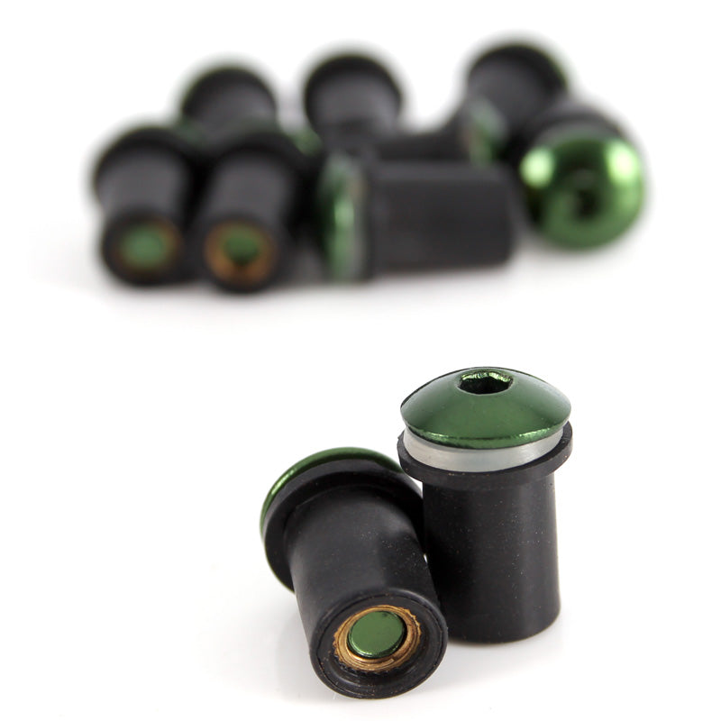 ITL WINDSCREEN BOLT KIT WITH WELLNUT (GREEN)