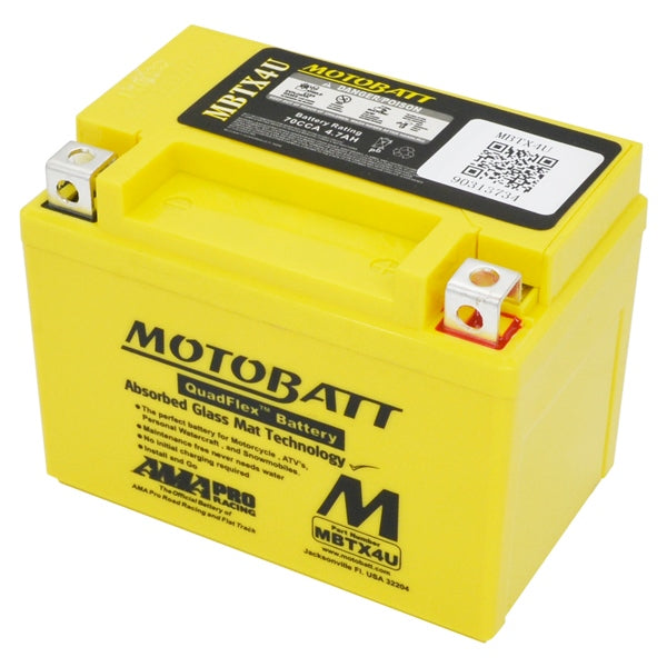 Motobatt MBTX4U Battery Quadflex