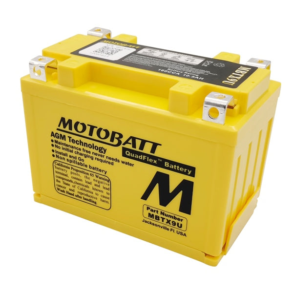 Motobatt MBTX9U Battery Quadflex