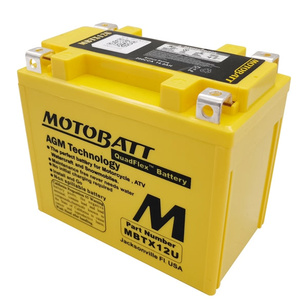 Motobatt MBTX12U Battery Quadflex