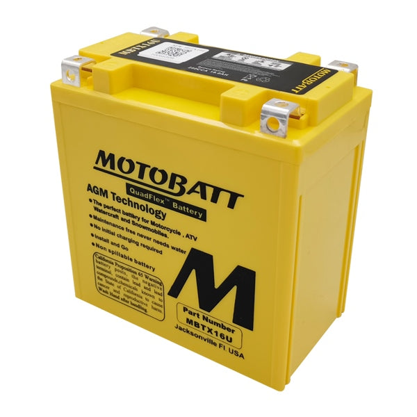Motobatt MBTX16U Battery Quadflex