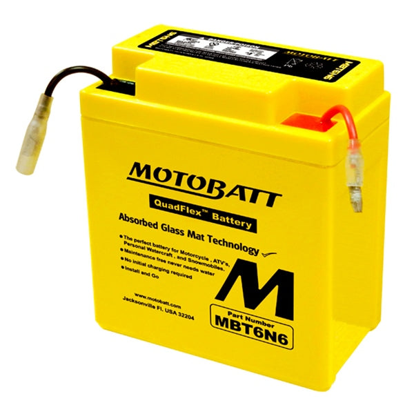 Motobatt MBT6N6 Battery Quadflex