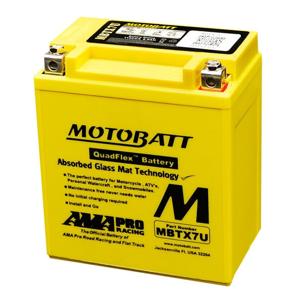 Motobatt MBTX7U Battery Quadflex